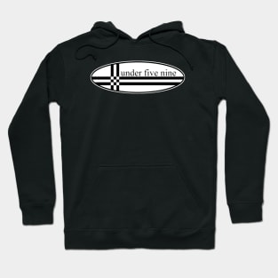 Under Five Nine Surf Board Design Hoodie